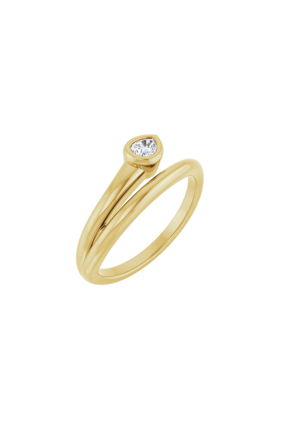 Serpent's Eye in 14k Yellow Gold and Lab Diamond