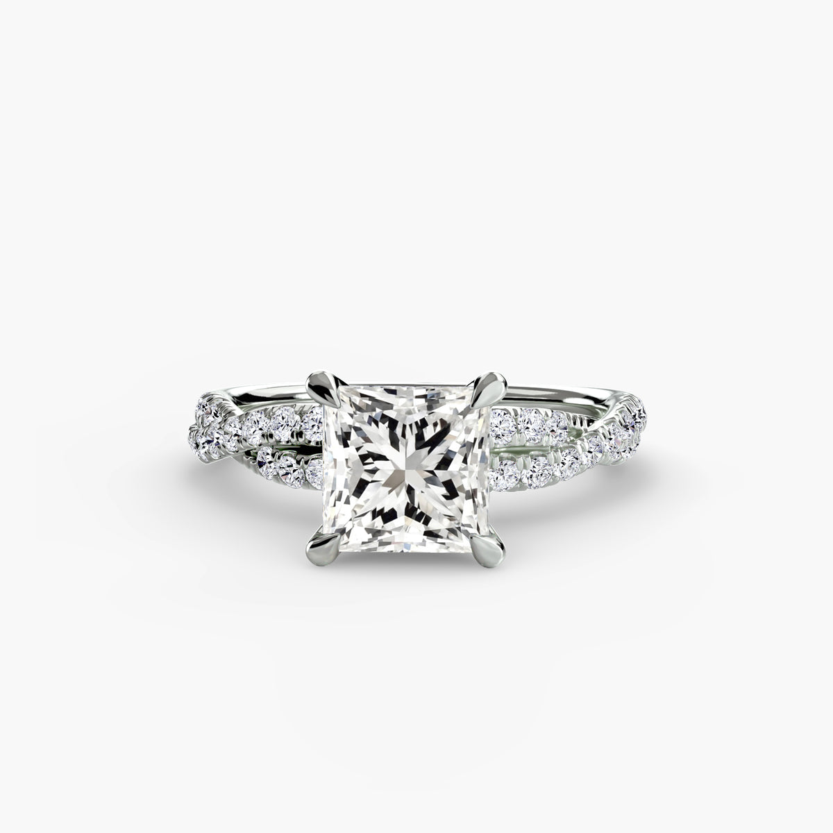 The Twisted Pavé Solitaire