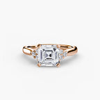 Solitaire with Cluster Shoulders 2