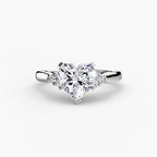 Solitaire with Cluster Shoulders 2