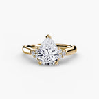 Solitaire with Cluster Shoulders 2