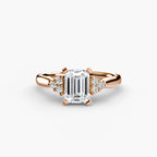 Solitaire with Cluster Shoulders 2