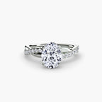 The Emerald Twist Pavé Ring