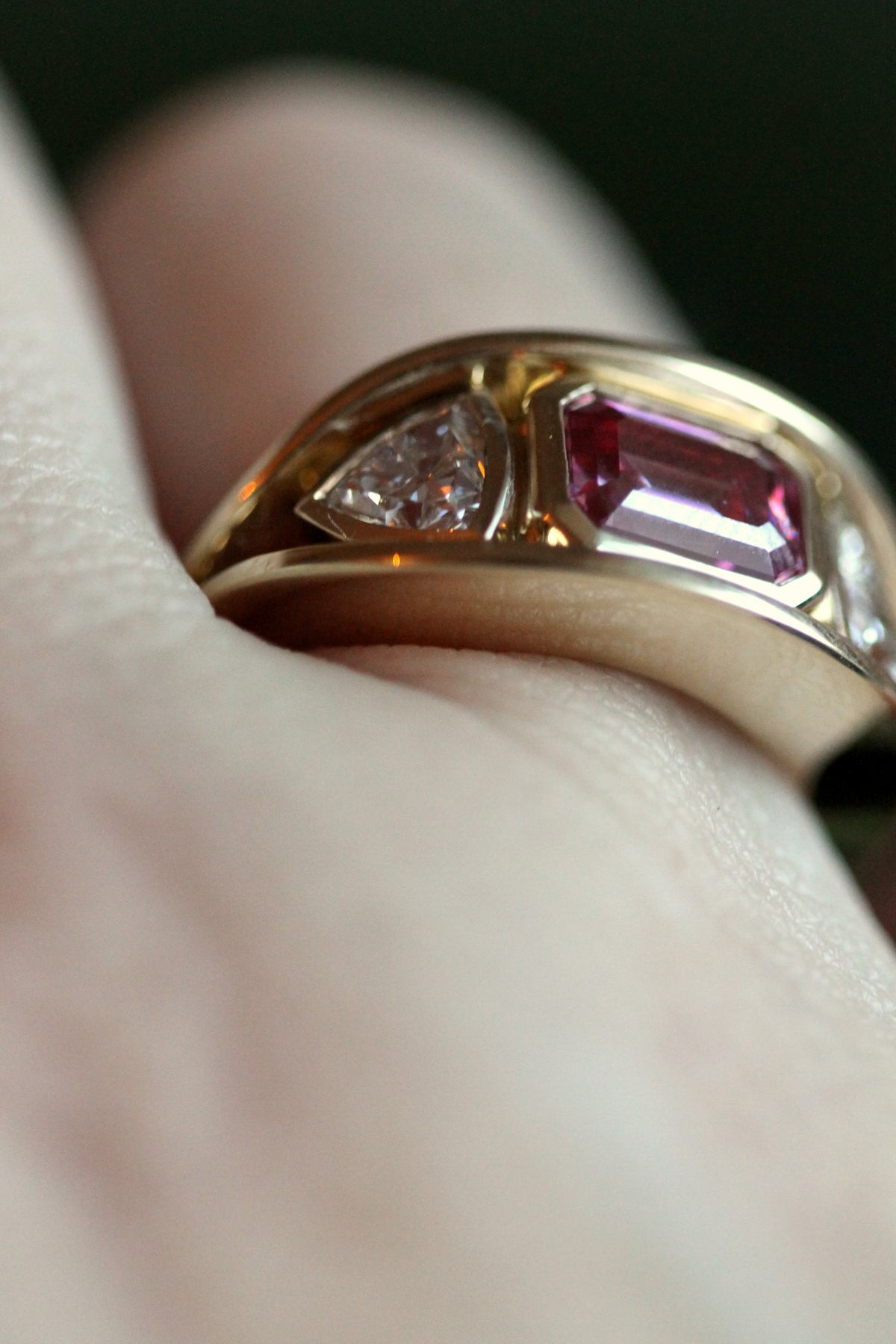 3 Stone Double Band