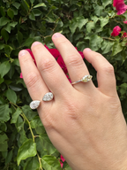 her haus sterling silver diamond rings