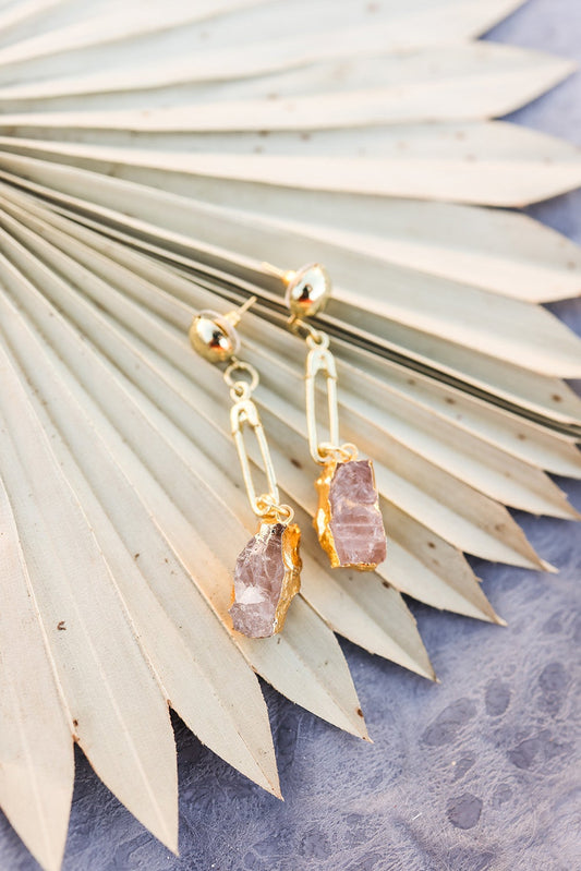 Gem Stone Fashion Earrings Jewelry