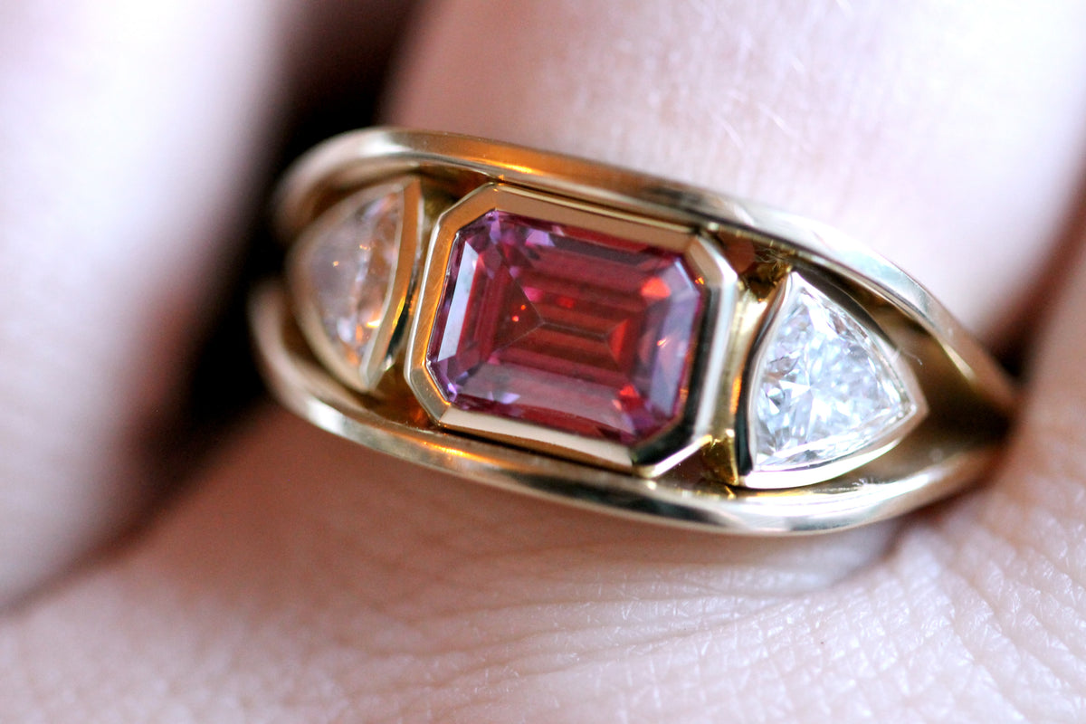 3 Stone Double Band