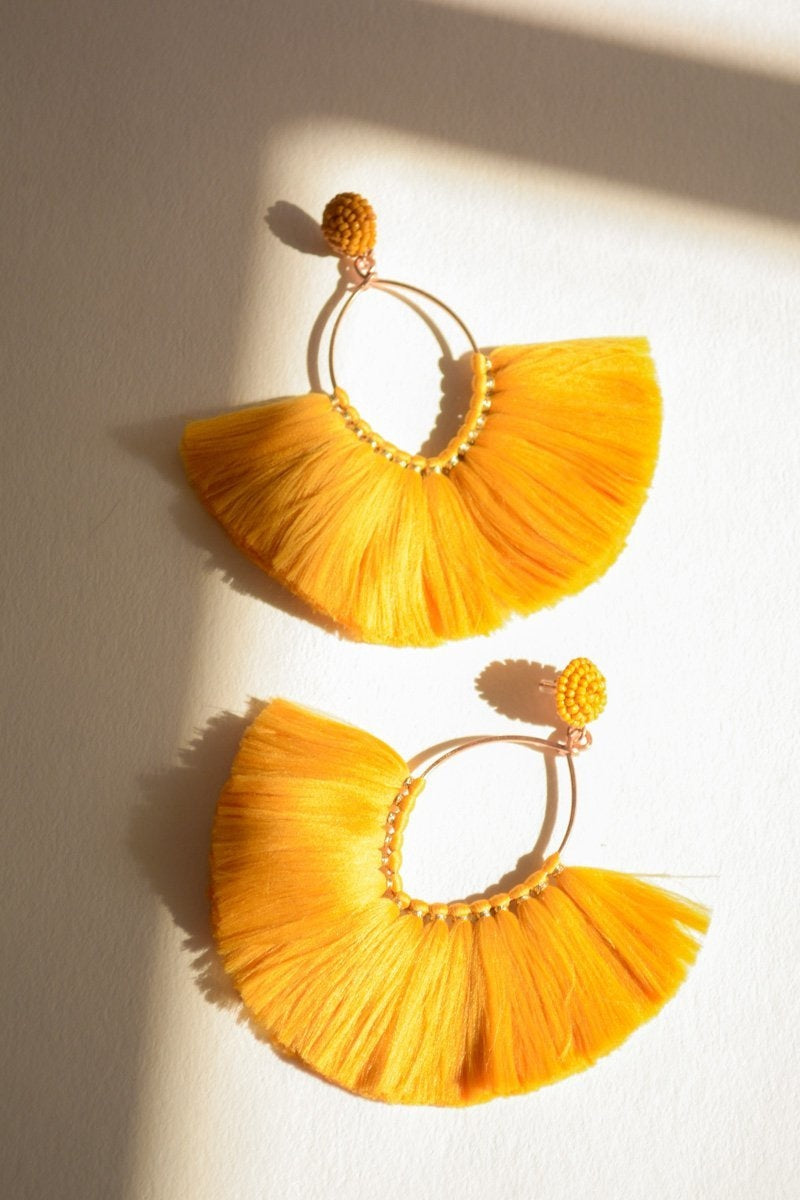 Marquise Hoop & Fan Earrings Jewelry