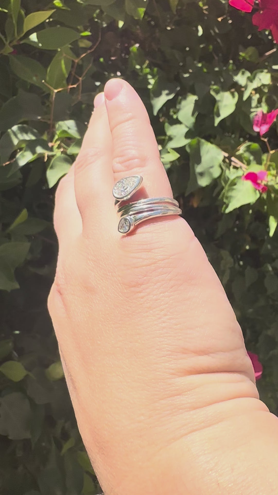 Serpent's Eye Ring with Lab Diamond