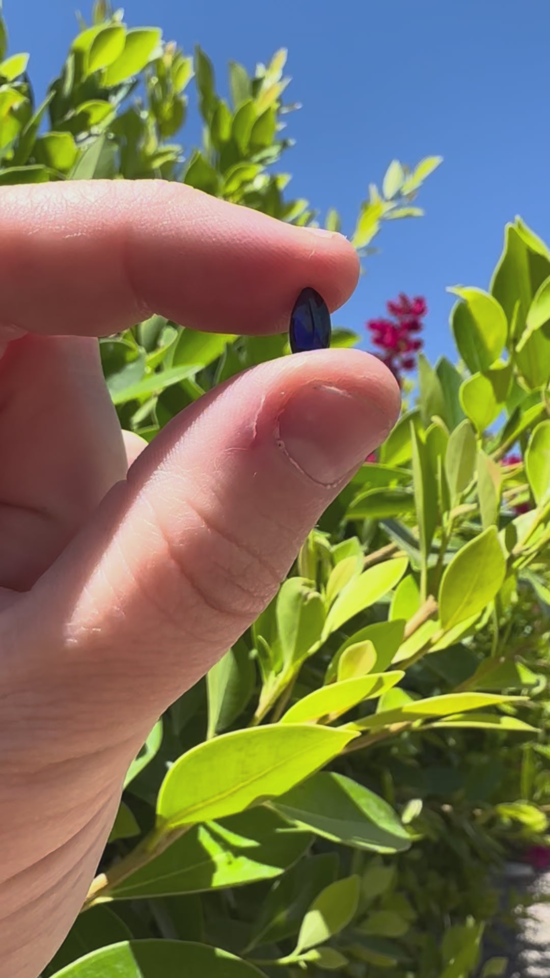 1 Carat Blue Lab Sapphire