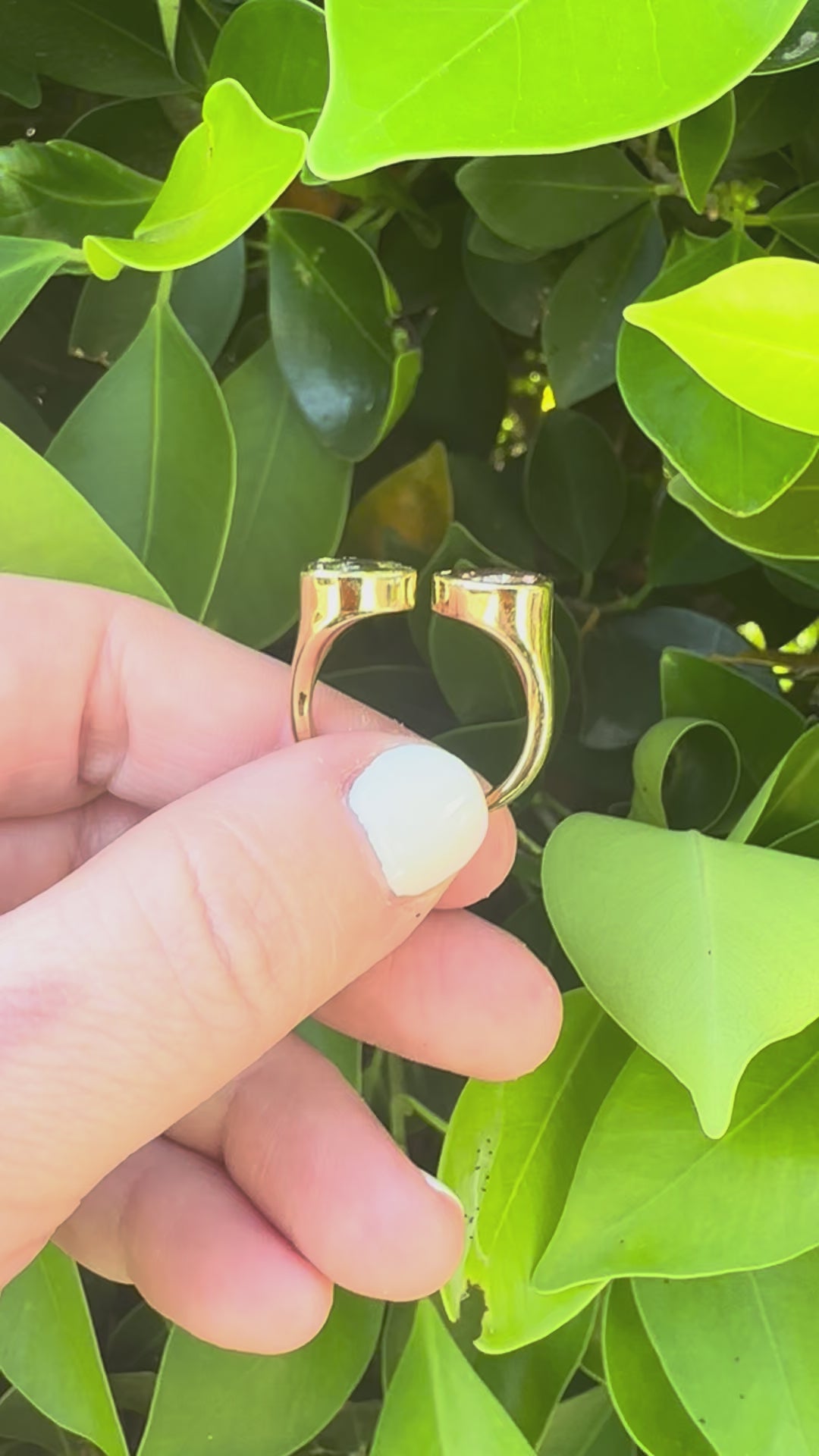 The Naked Ring™ in 14k Plated with Colored Lab Diamonds