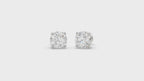4ct Round Diamond Earrings | 4-Prong Round Studs Earring in 14K Solid Gold