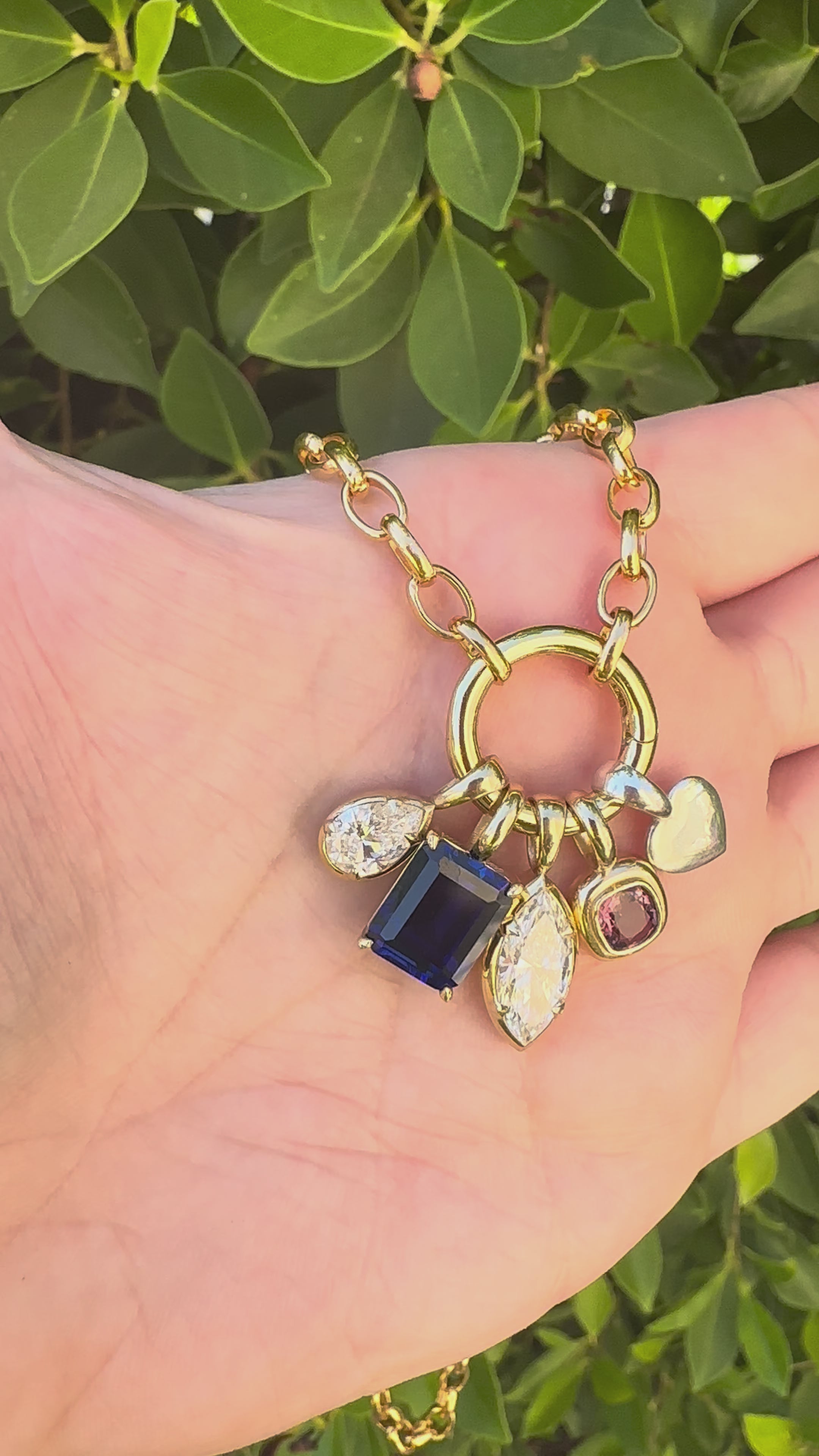 Blue Lab Sapphire Jumble Charm