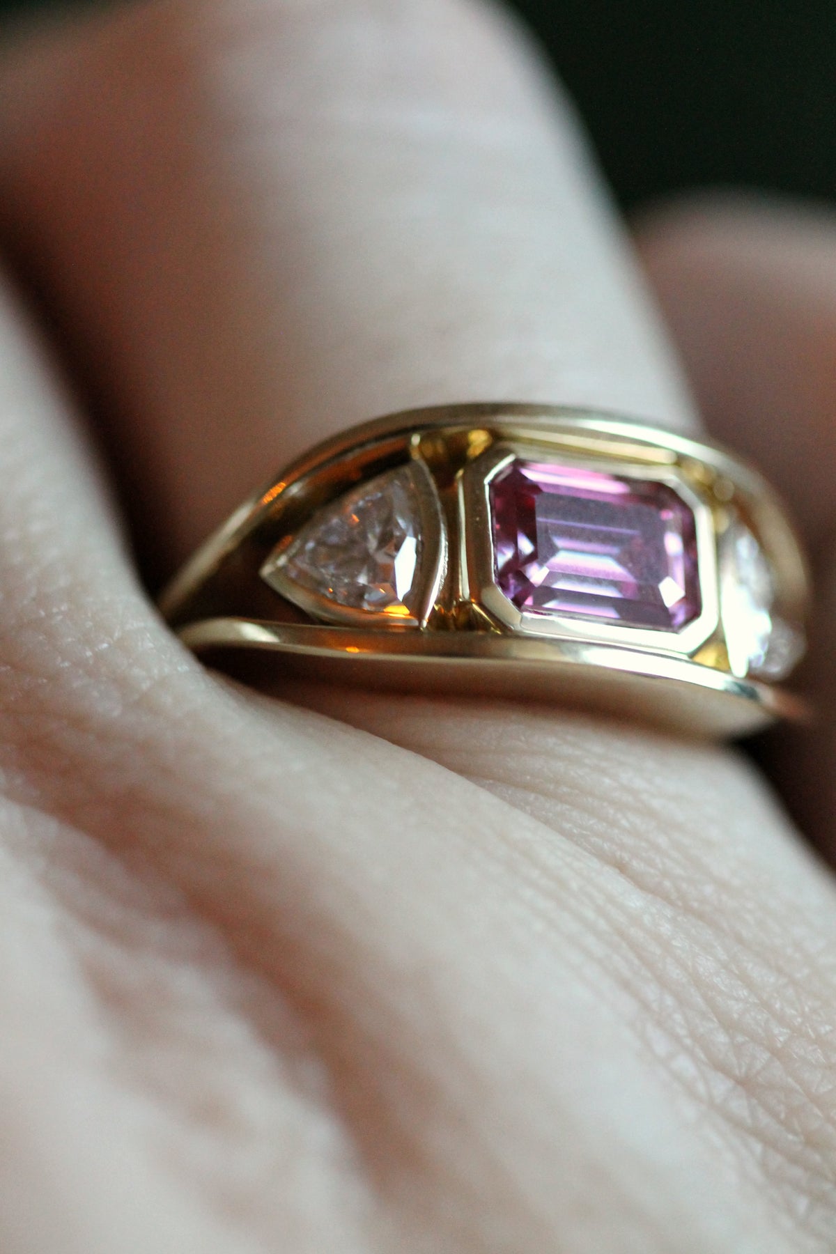 3 Stone Double Band