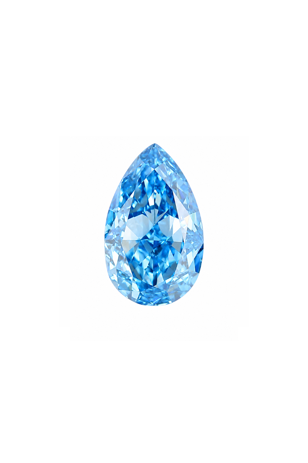 1.01 Fancy Blue Pear Lab Diamond