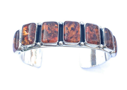 Navajo Sterling Silver Cuff Bracelet Signed