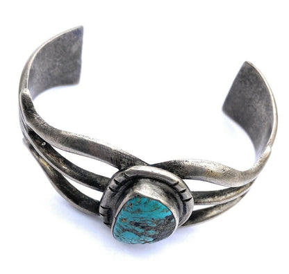 Navajo Vintage Turquoise & Sterling Silver Cuff Bracelet