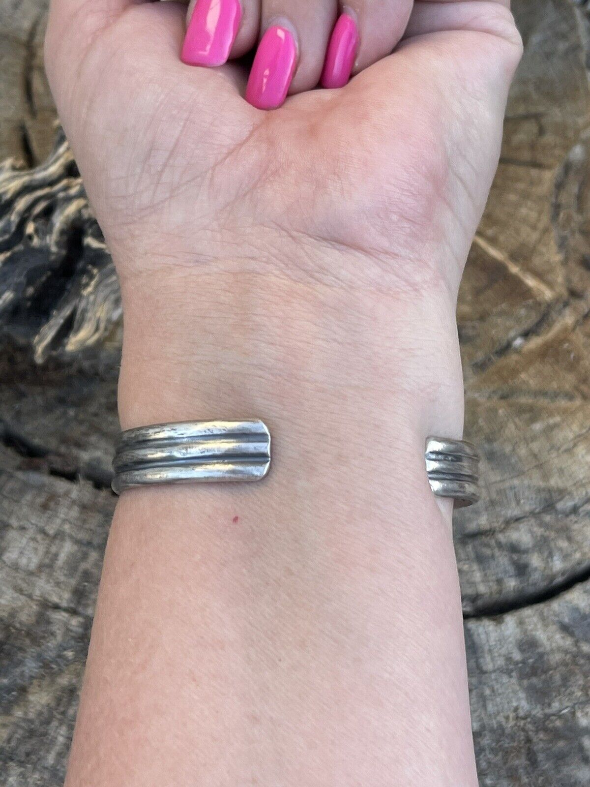 Navajo Sterling Kingman Web Turquoise & Red Coral Taos Bracelet Cuff Johnson