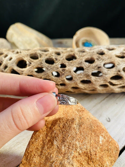 Navajo Lapis & Sterling Silver Adjustable Ring