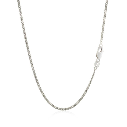 10k White Gold Gourmette Chain 1.5mm