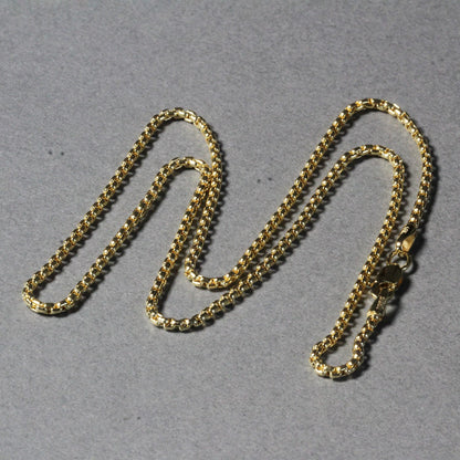 14k Yellow Gold Round Box Chain 1.7mm