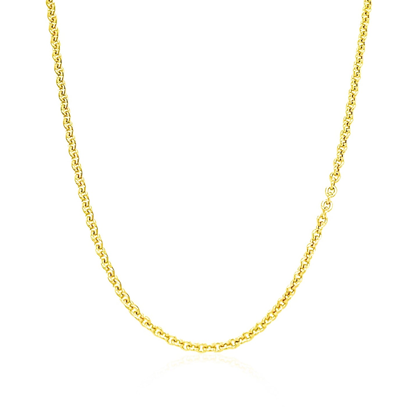 14k Yellow Gold Forsantina Lite Cable Link Chain 1.9mm