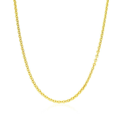 14k Yellow Gold Forsantina Lite Cable Link Chain 1.9mm