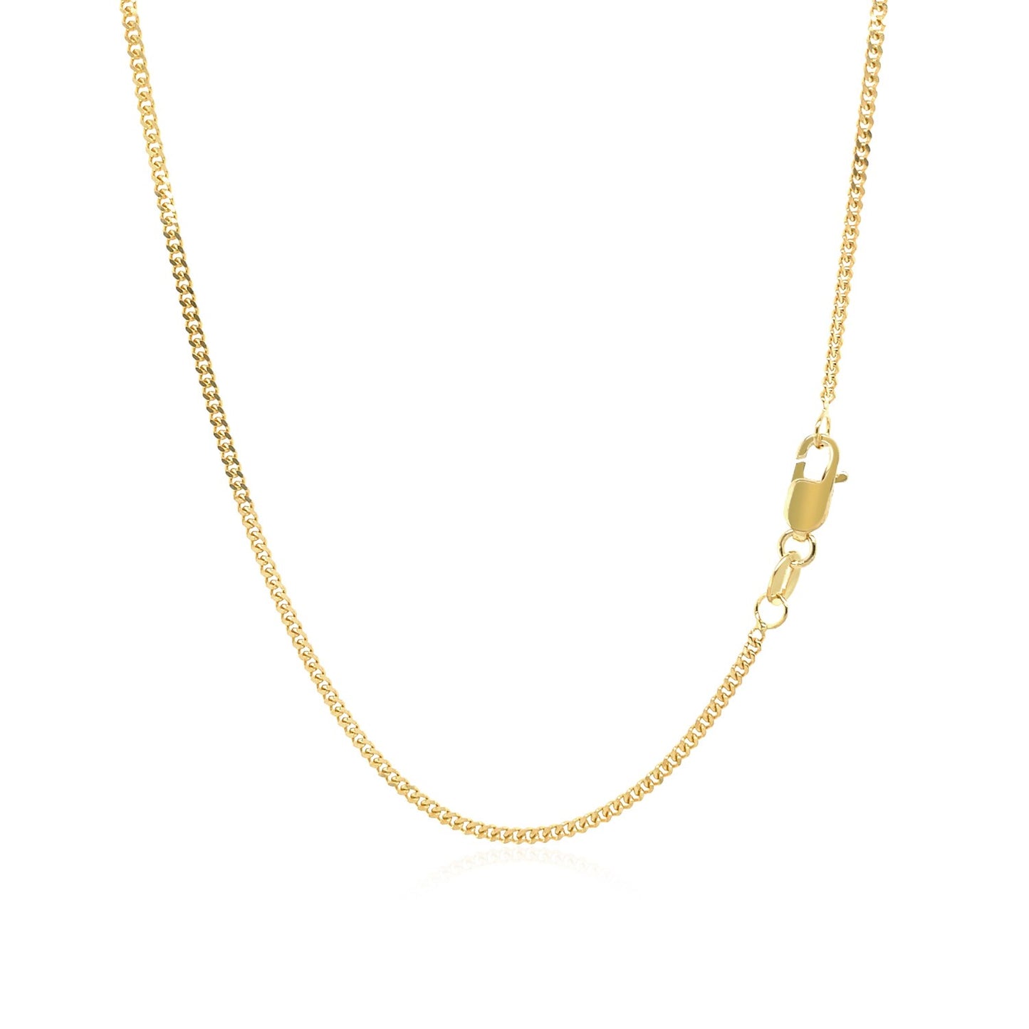 14k Yellow Gold Gourmette Chain 1.5mm