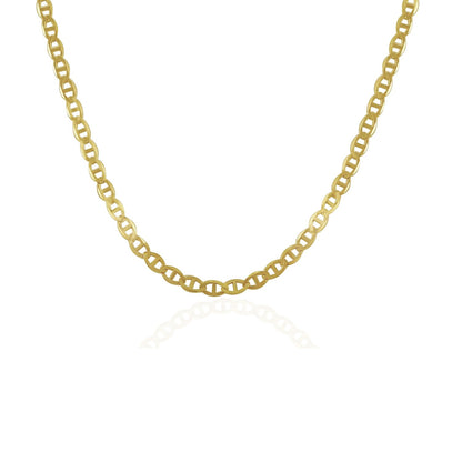 3.2mm 14k Yellow Gold Mariner Link Chain