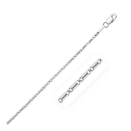 14k White Gold Lumina Pendant Chain 1.0mm