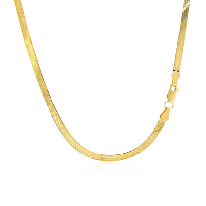 3.0mm 14k Yellow Gold Super Flex Herringbone Chain