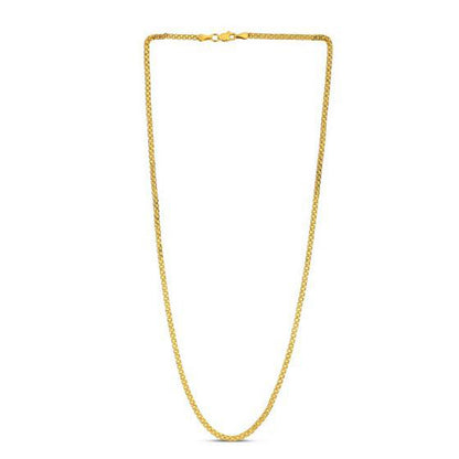 2.5mm 14k Yellow Gold Bismark Chain