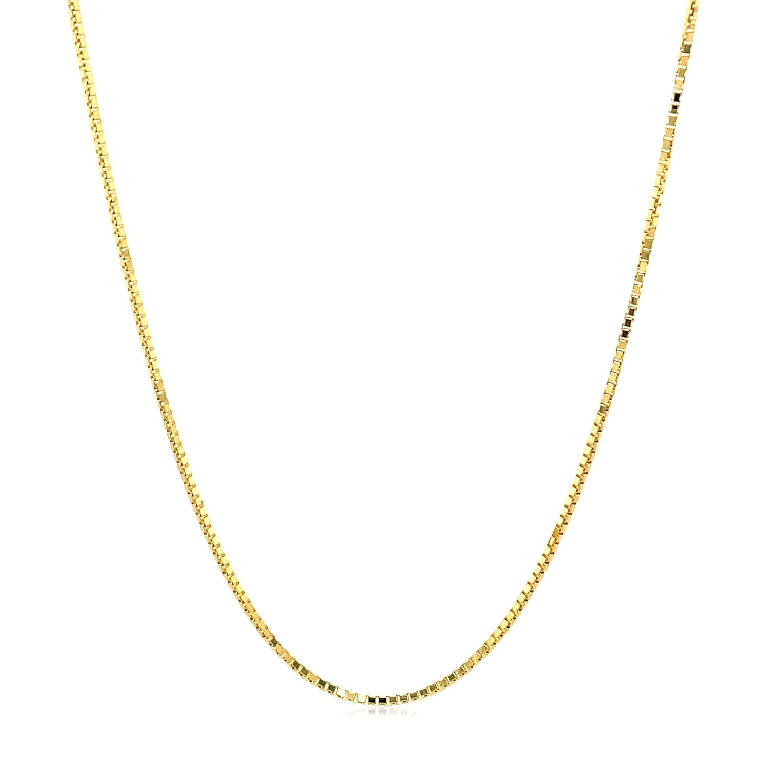 14k Yellow Gold Octagonal Box Chain 1.0mm