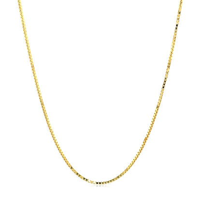 14k Yellow Gold Octagonal Box Chain 1.0mm