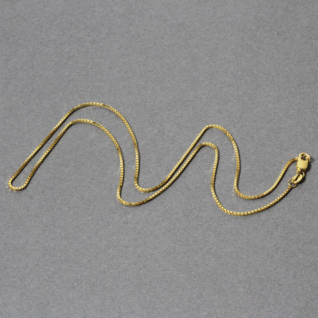 14k Yellow Gold Classic Box Chain 1.0mm