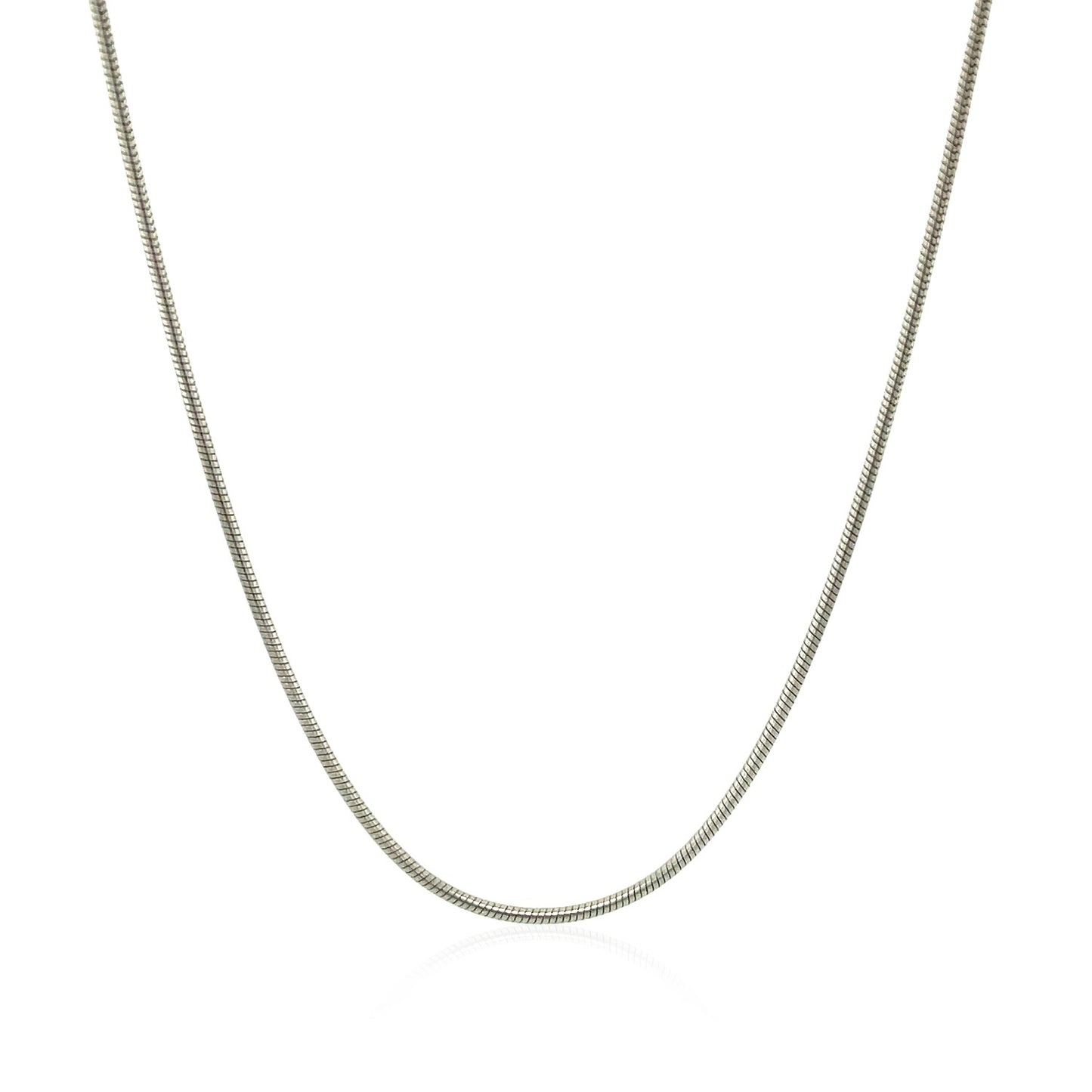 Sterling Silver 1.1mm Snake Style Chain