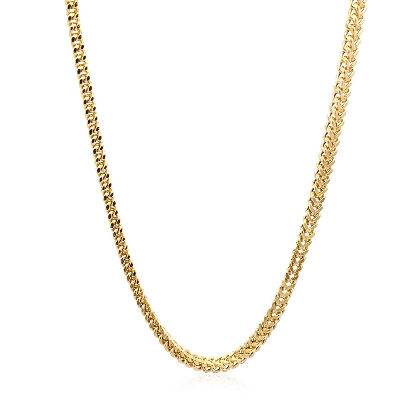 14k Yellow Gold 3.3mm Light Weight Wheat Chain