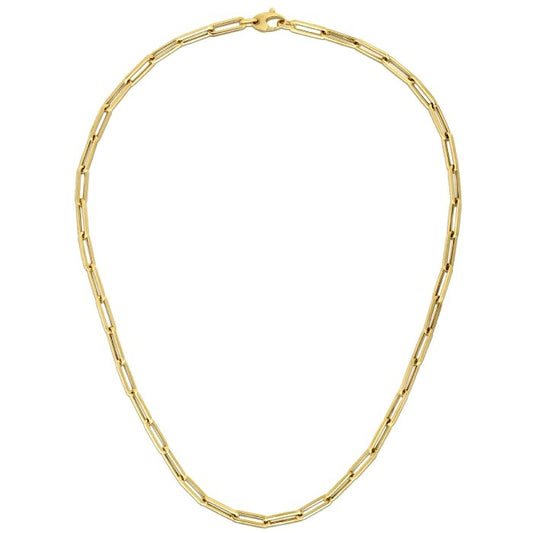 10K Yellow Gold Lite Paperclip Chain (4.2mm)