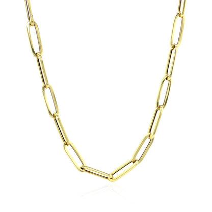 10K Yellow Gold Lite Paperclip Chain (4.2mm)