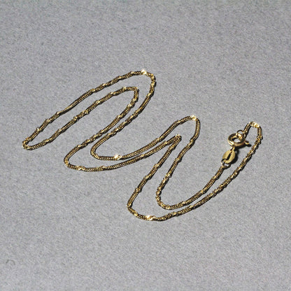 14k Yellow Gold Singapore Chain 1.5mm