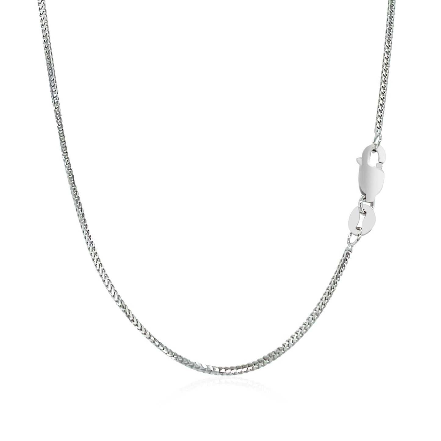 14k White Gold Franco Chain 0.9mm