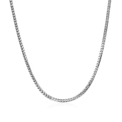 18k White Gold Franco Chain 1.6mm