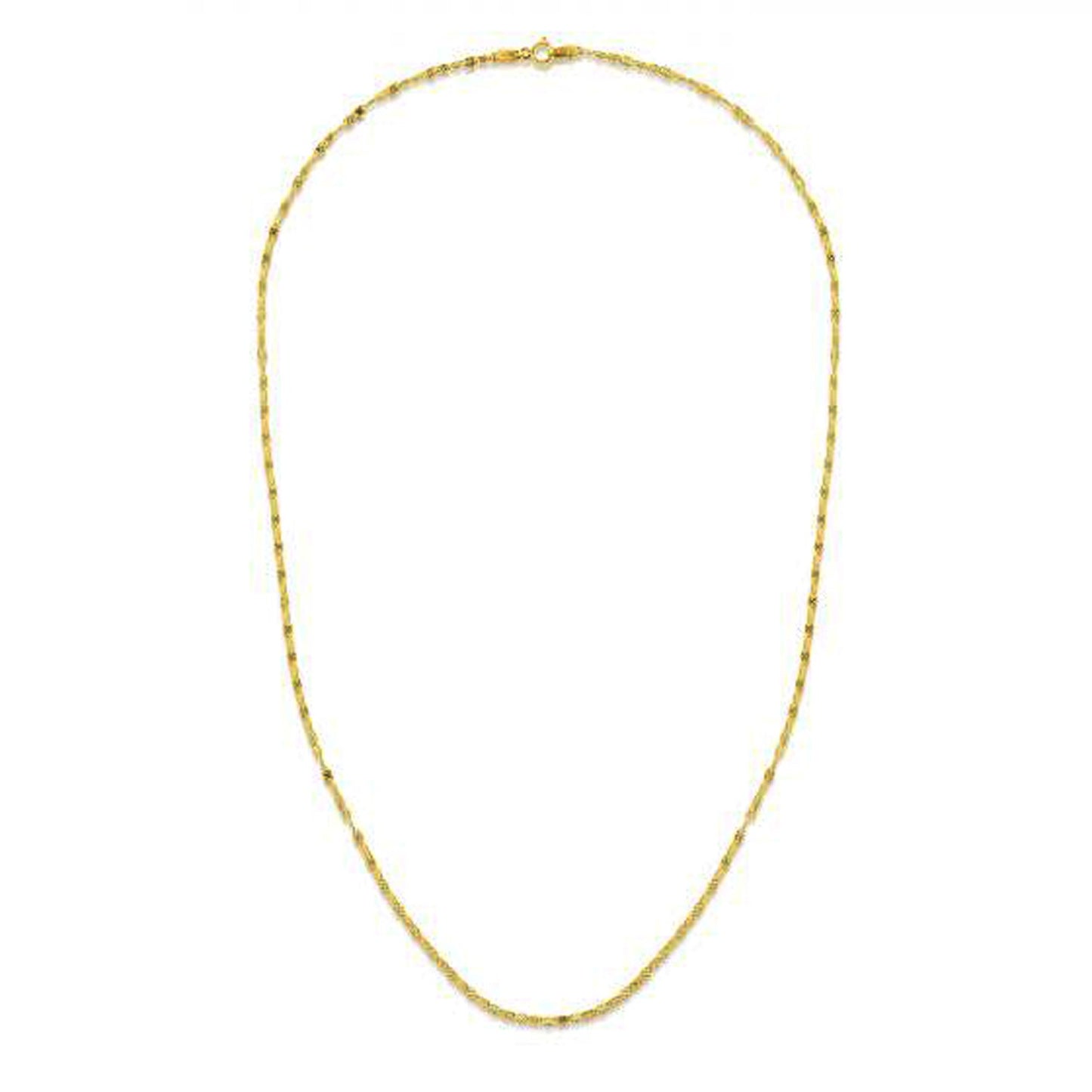 1.7mm 14k Yellow Gold Sparkle Valentino Chain