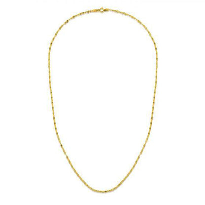 1.7mm 14k Yellow Gold Sparkle Valentino Chain