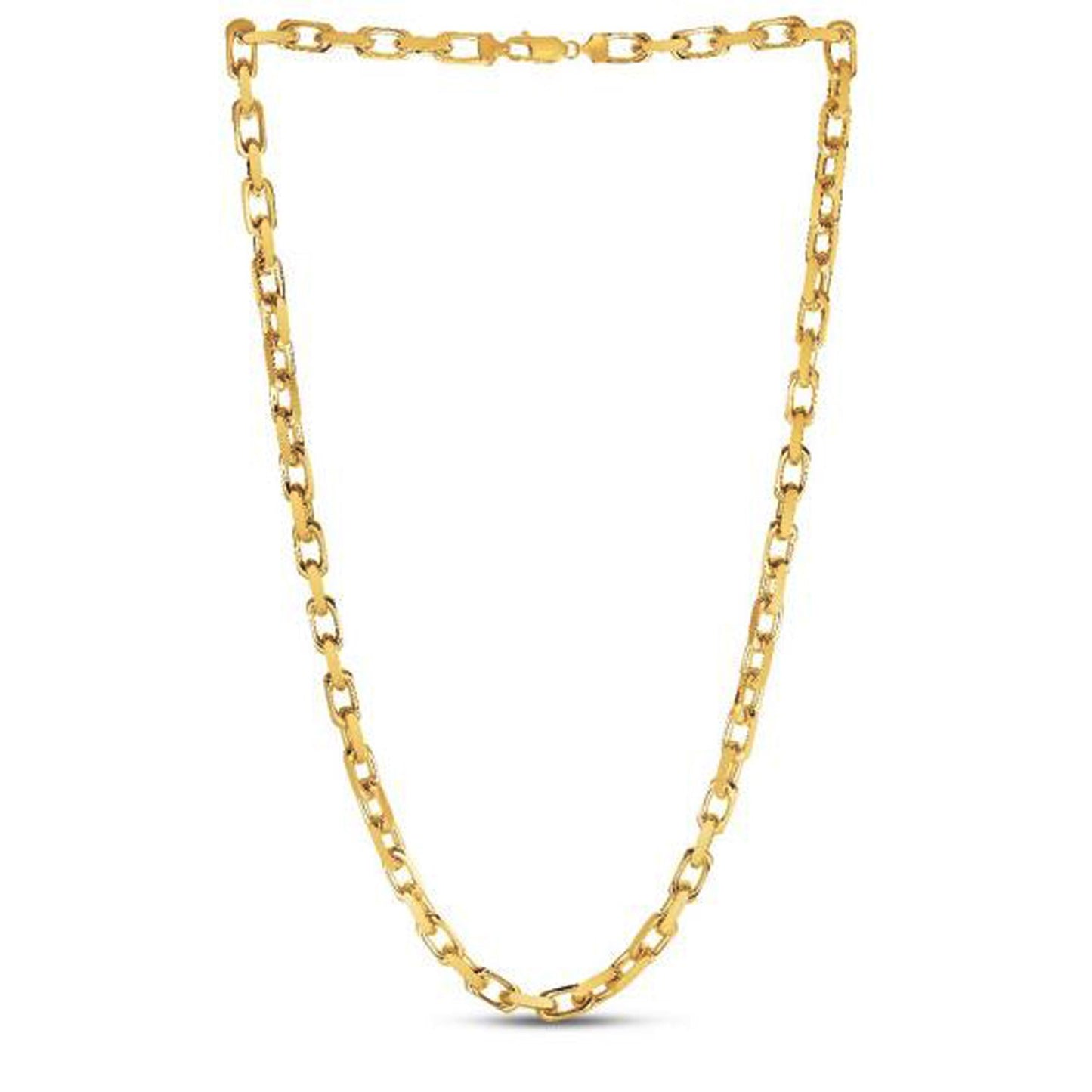 14k Yellow Gold French Cable Link Chain 6.1 mm