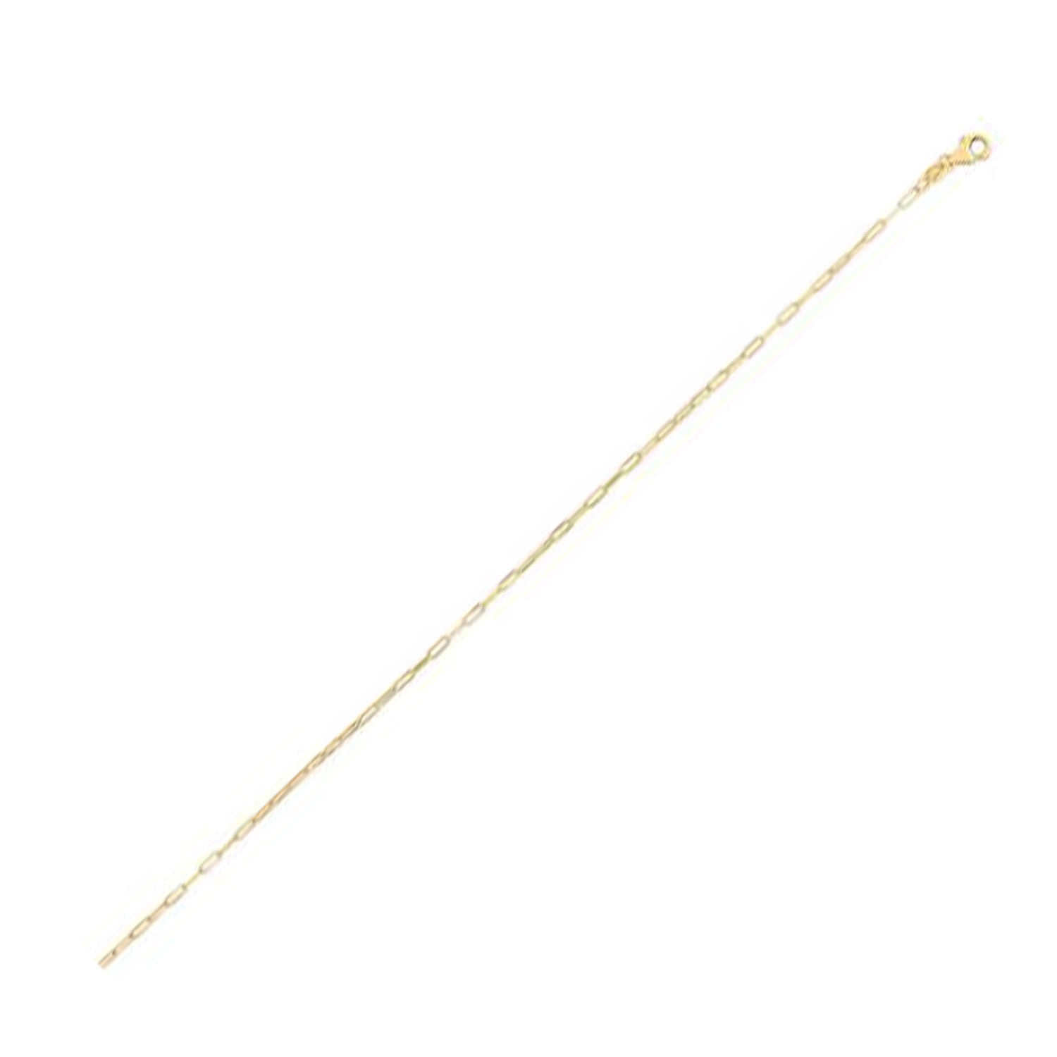 14K Yellow Gold Fine Paperclip Chain (1.2mm)