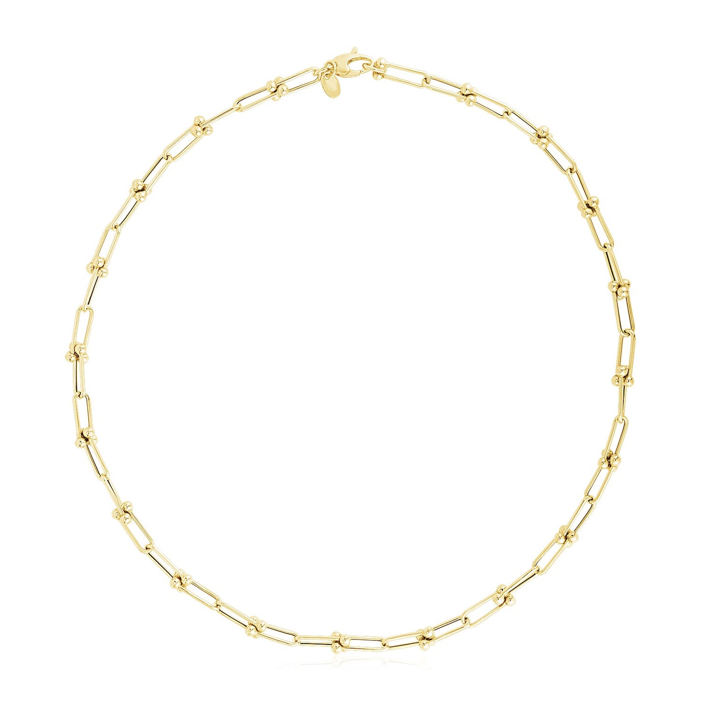 14k Yellow Gold High Polish Jax Link Chain (5.9mm)