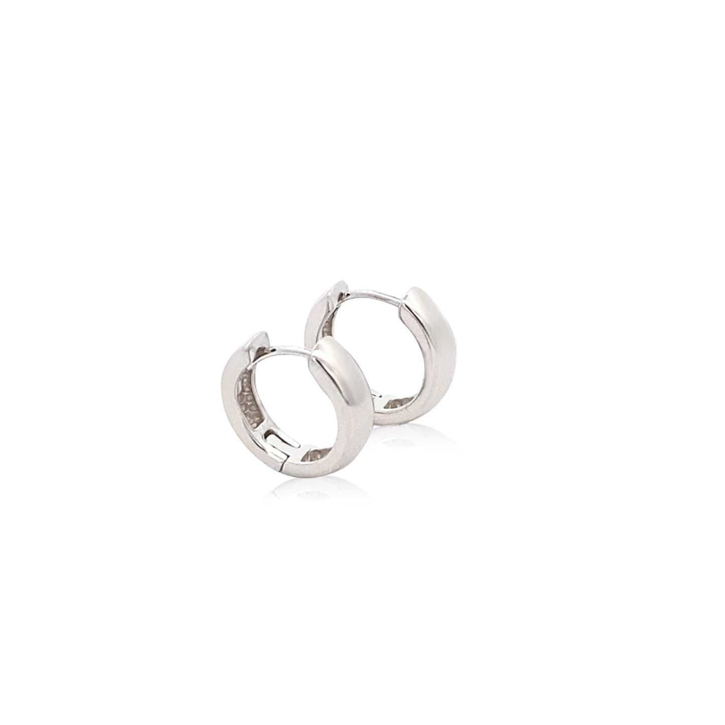 Sterling Silver Polished Hoop Earrings