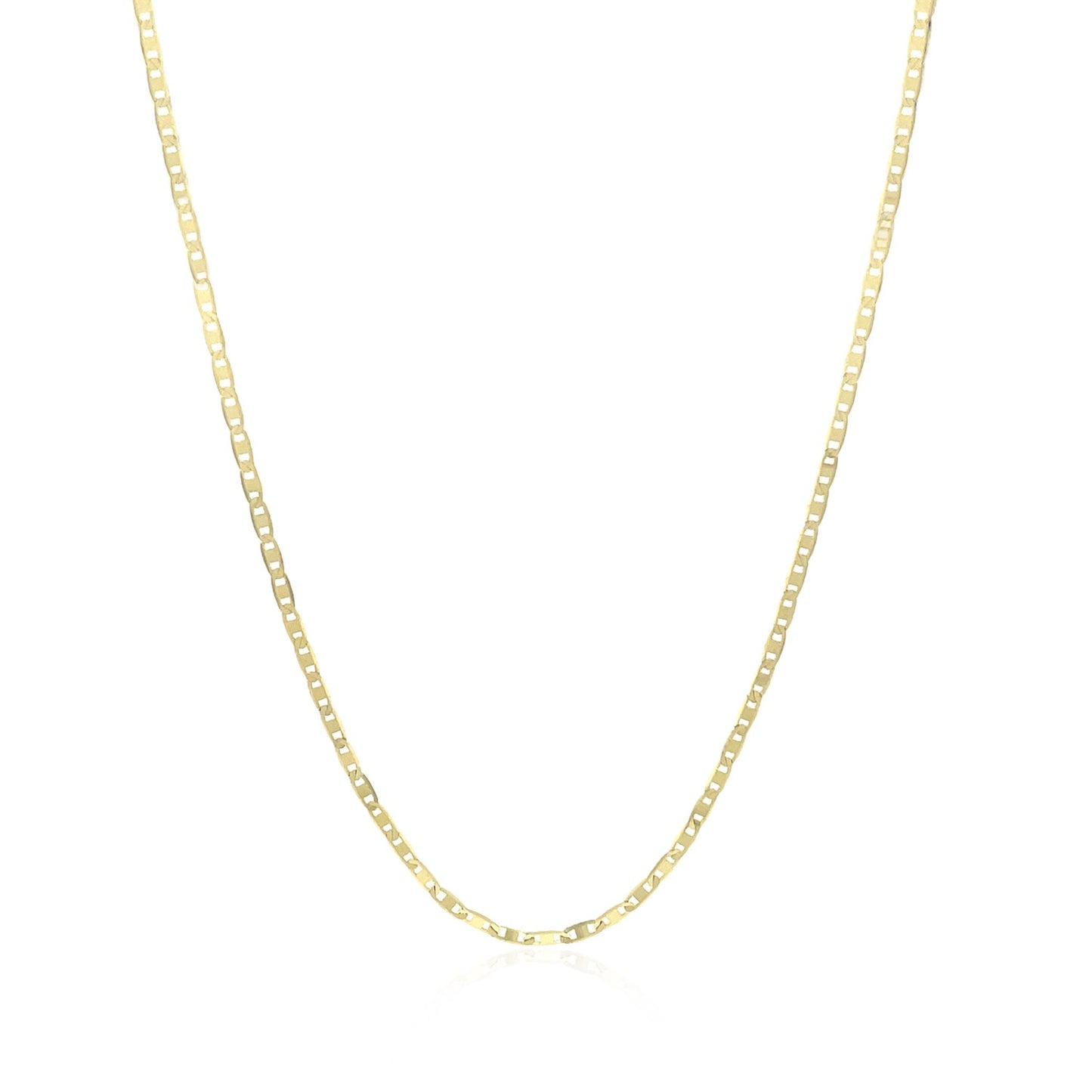 10k Yellow Gold Mariner Link Chain 1.2mm