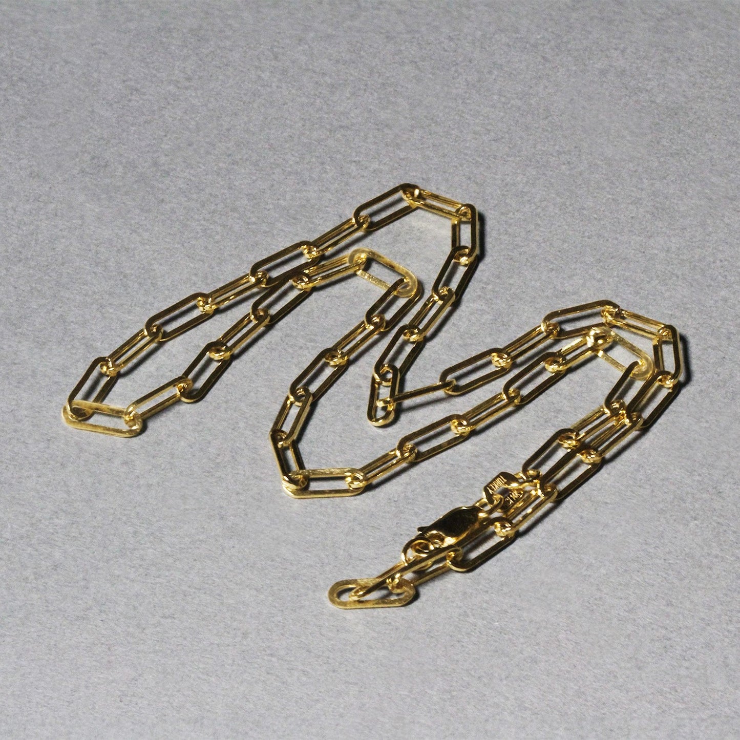 14K Yellow Gold Wide Paperclip Chain (3.3mm)